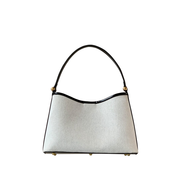 Whiterm Túi Xách Canvas Họa Tiết Xương Cá Phong Cách Hàn Quốc Cho Nữ