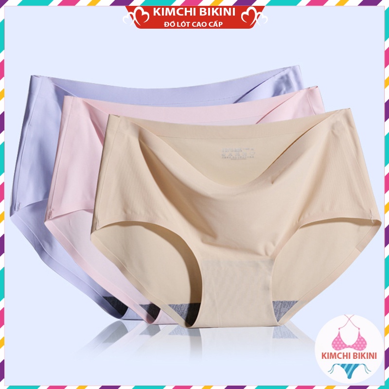 Quần con nữ su đúc thun lạnh không đường may cao cấp KIMCHIBIKINI silit nữ đáy kháng khuẩn mềm mại màu dễ thương QL025