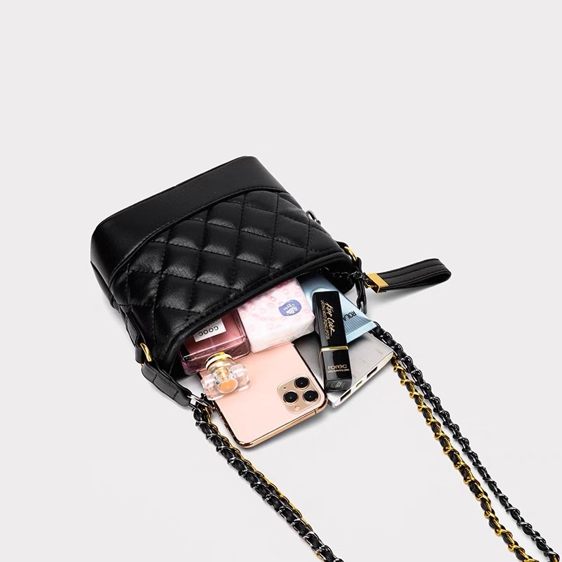 Túi CEEK.AY trần chám sz 19 full box, túi giấy 2 màu đen, trắng