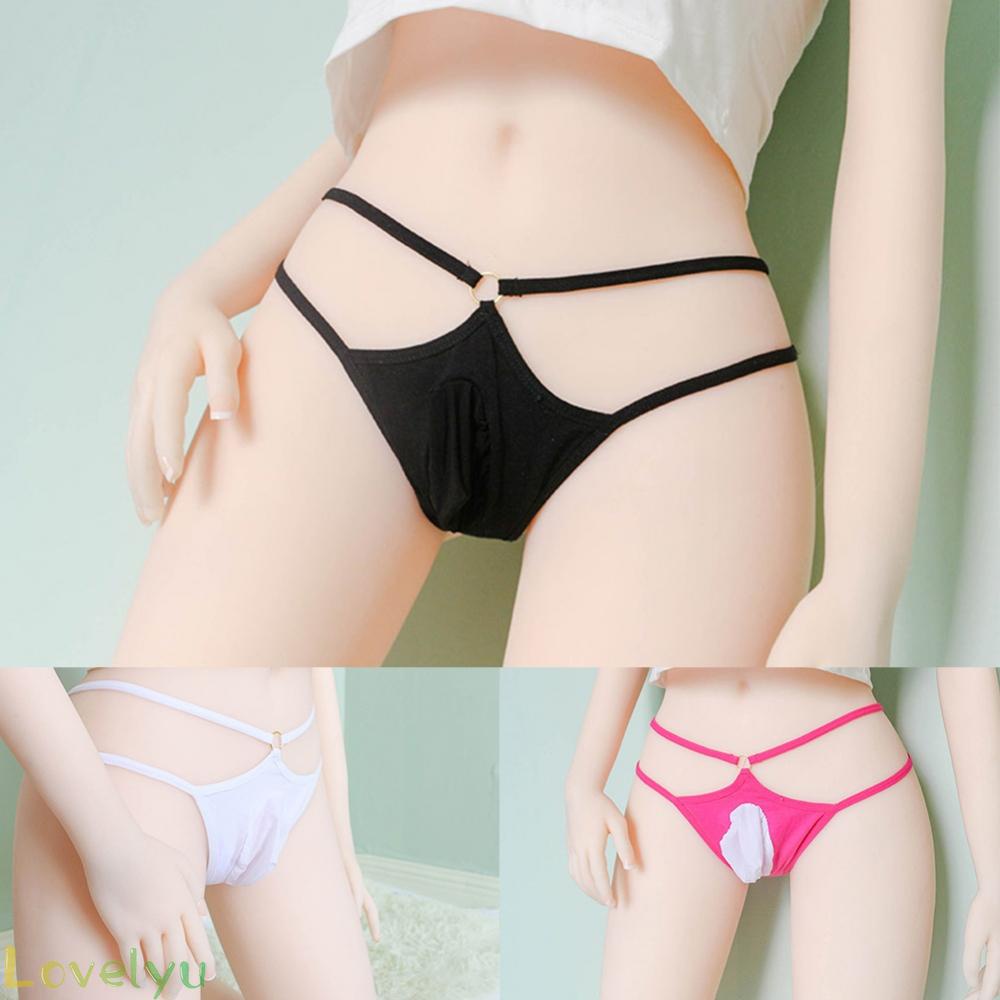 [ FAST SHIPPING ]Mens Pink Pouch Sexy 1pc Sissy Ball Pouch Soft Black Straps Breathable
