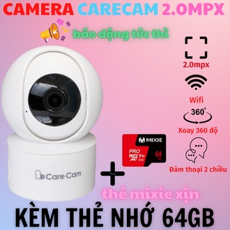 Camera wifi CareCam YH200, 2Mpx Full HD-1080p, Đàm thoại 2 chiều, Kết nối Smart Home