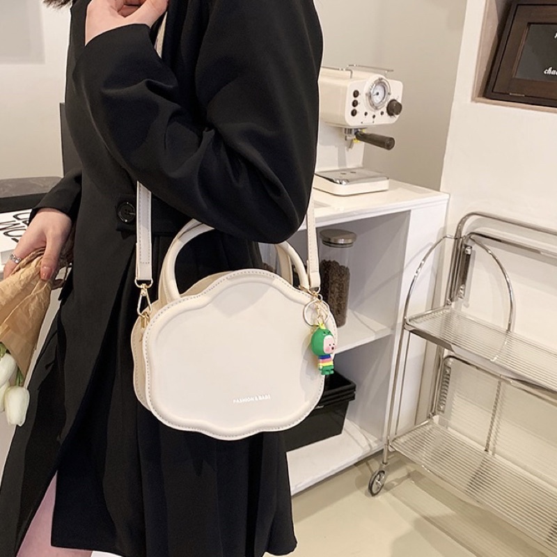 Túi xách nữ màu pastel kiểu dáng hình đám mây xinh xắn