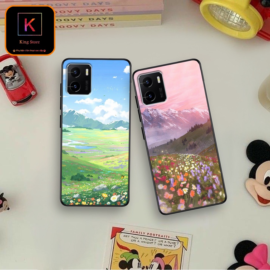 Ốp lưng Vivo Y15a - Y15s - Ốp Vivo in hình Cánh đồng hoa - Chất liệu TPU siêu bền