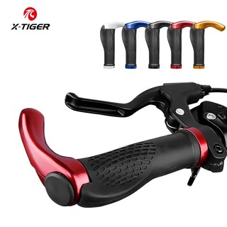 Nắp đầu ghi đông tay nắm xe đạp, khóa hợp kim nhôm tay nắm thanh tay cầm leo núi tay nắm cao su chống trượt cho xe đạp