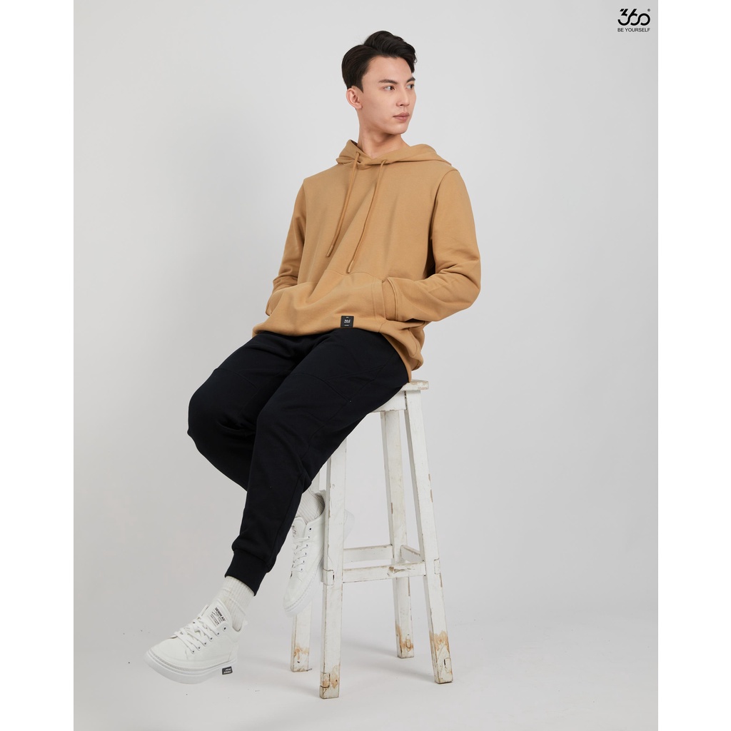 Áo hoodie nỉ da cá cao cấp thương hiệu 360 Boutique màu trơn có túi -  AHTTK304