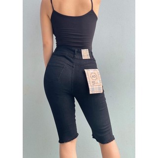 Quần jeans nữ ngố cạp cao chất co dãn