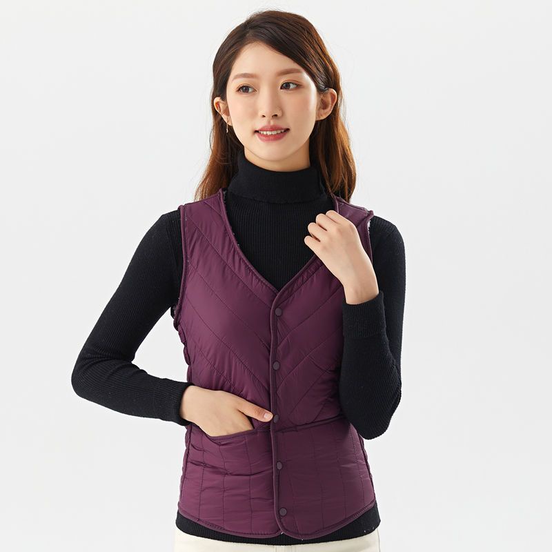 Ophao gile N Áo Ghi Lê Lót Cotton Lót Lông Cừu Giữ Nhiệt Dáng Ôm Phong Cách Hàn Quốc Thời Trang Thu Đông Mới Dành Cho Bạn Nữ