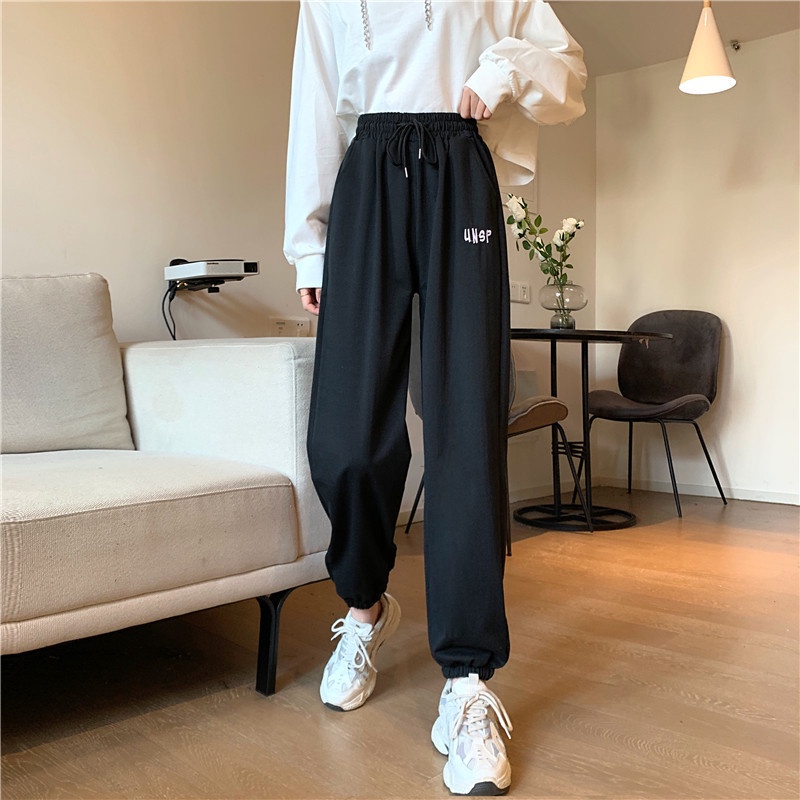 IELGY Quần Thể Thao In Chữ Thời Trang Cho Nữ