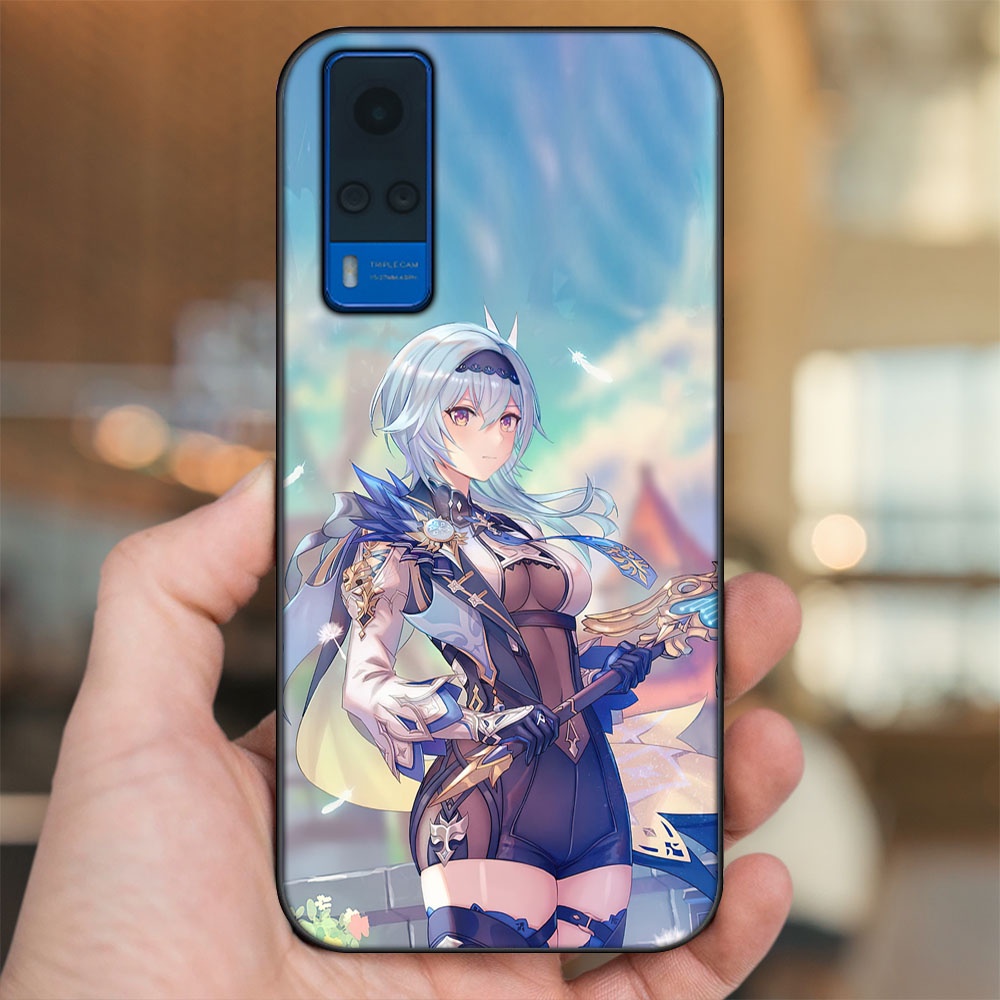 Ốp lưng Vivo Y51 2020, Y53s viền đen in hình Eula Genshin Impact