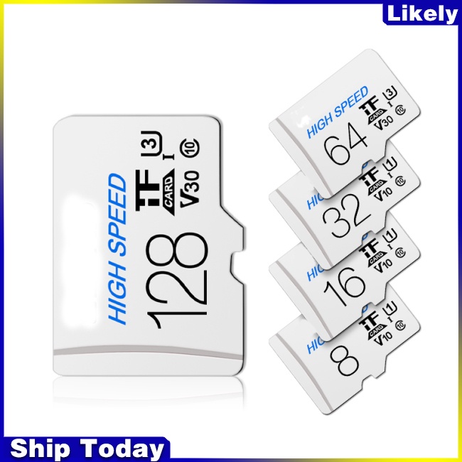 Thẻ Nhớ Micro SD TF Tốc Độ Cao 8 / 16 / 32 / 64 / 128GB 10 Ngăn