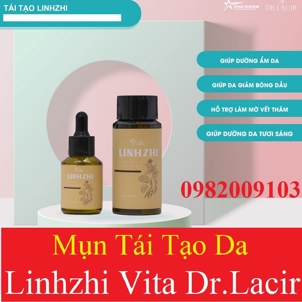 Mụn Tái Tạo Linhzhi Vita Drlacir ,Giúp giảm thâm,mụn,co nhỏ lỗ chân lông,giúp da căng bóng,sáng mịn[CHÍNH HÃNG DR LACIR]