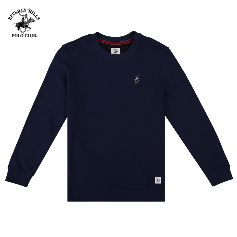 Beverly Hills Polo Club - Áo thun dài tay Nam Regularfit Navy NV- BHPC HMRLS20TL137