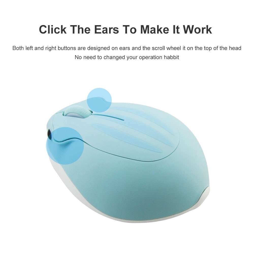 Chuột không dây 2.4G 1200DPI Hình Chuột Hamster Dễ Thương