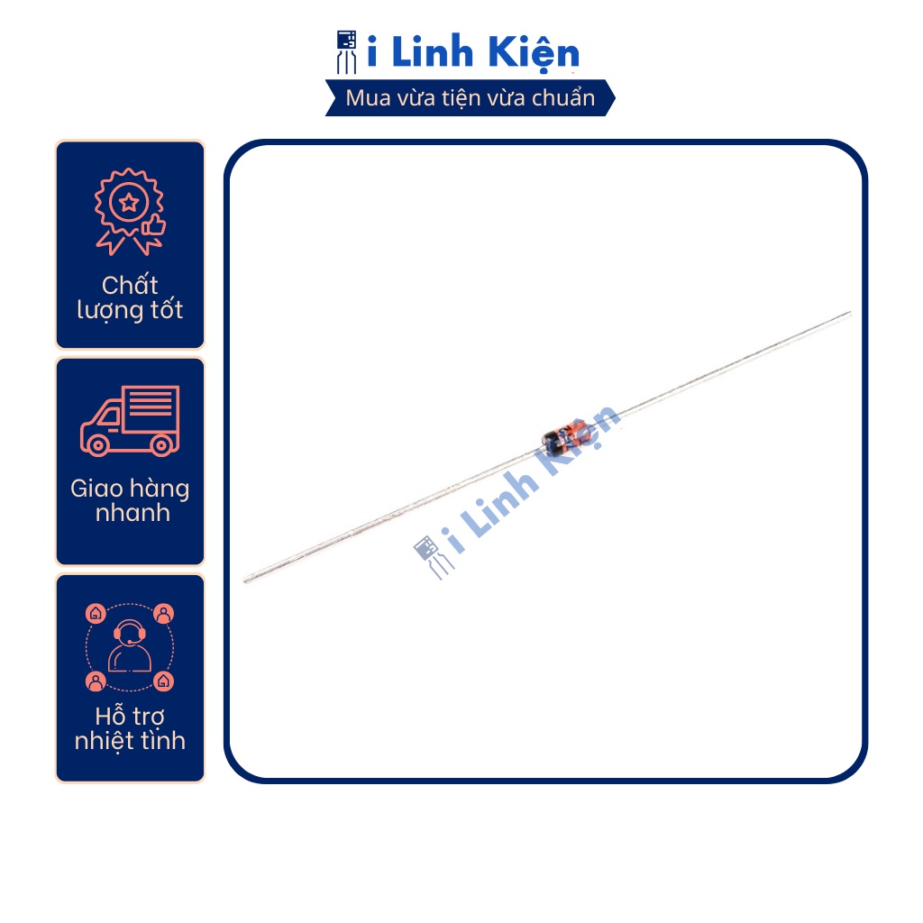 Diot zener 3.3v 3.9v 5.1v 5.6v 6.2v 9.1v 12v 15v 18v 20v 24v 1W chính hãng đóng dây túi 100 con.