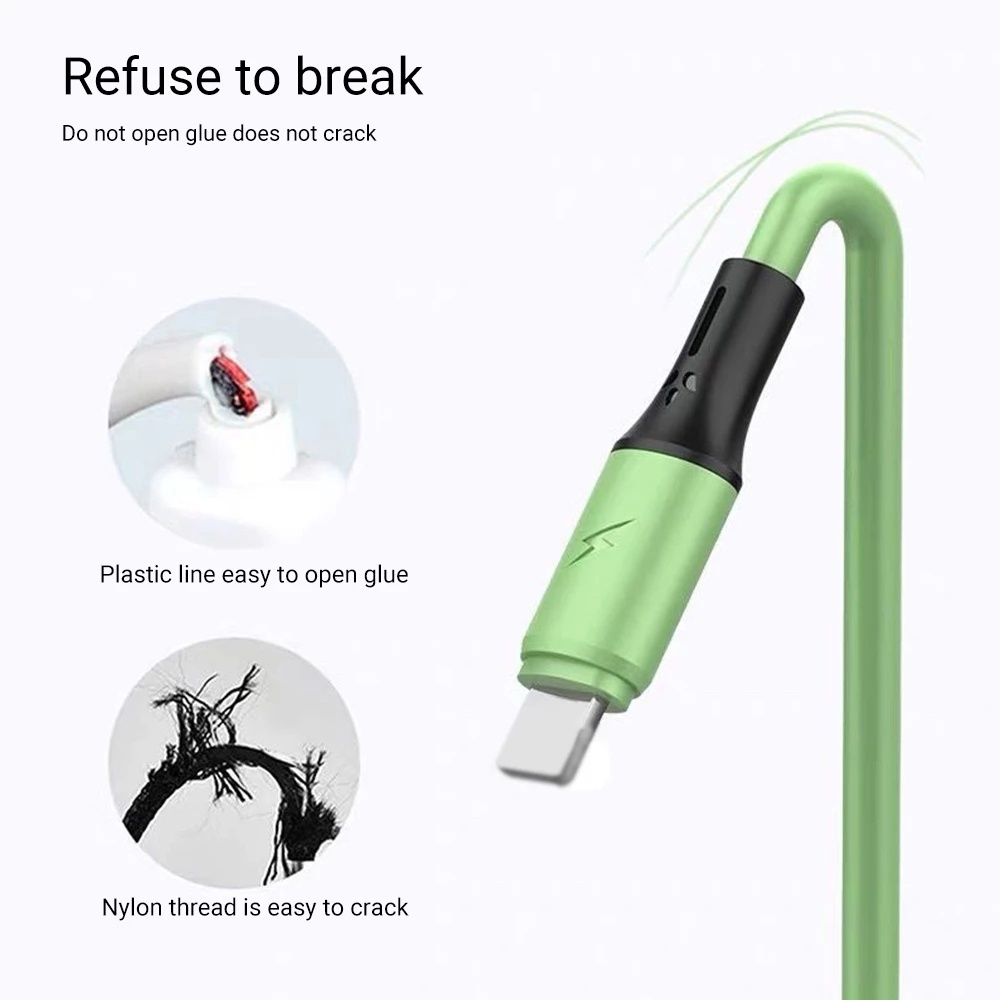 Dây Cáp Sạc Nhanh USB 2A 3 Trong 1 Cho iPhone Type-C Android Micro USB