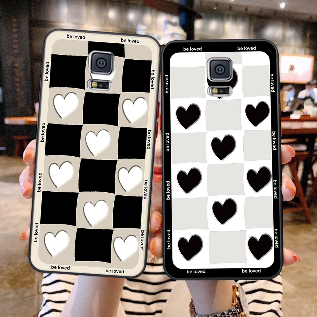 Ốp lưng Samsung S5 in hình tim, kẻ vuông mẫu mới CỰC XINHdoanh DHdecember