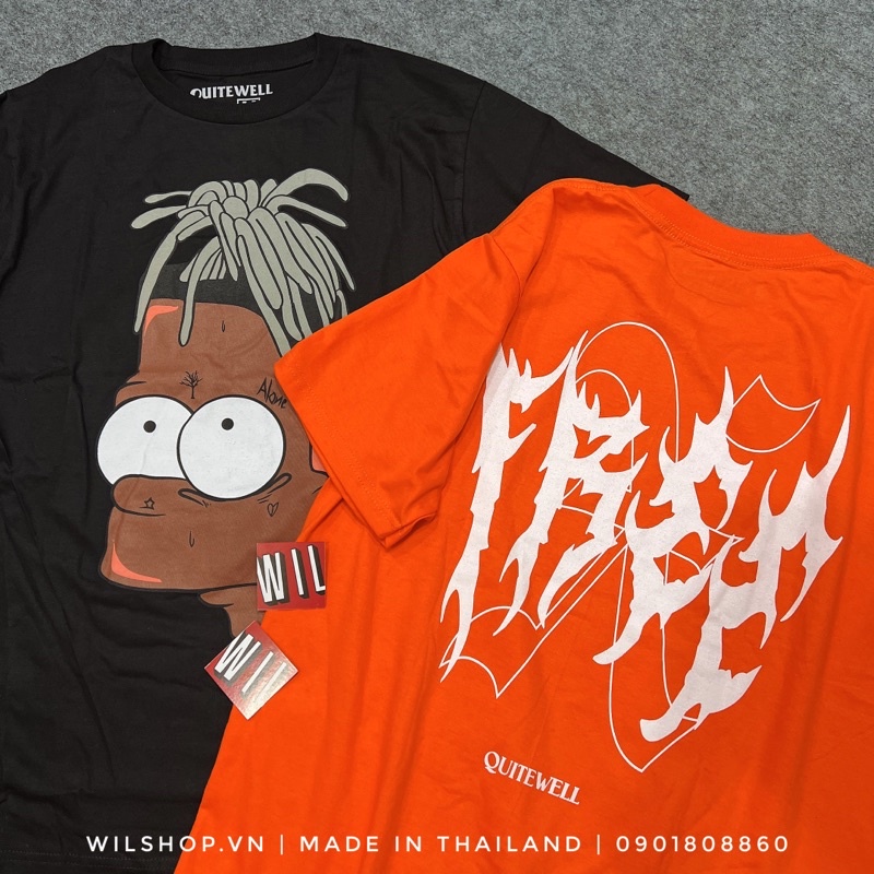 QUITEWELL TEE - SIMPSON & MONALISA - ÁO UNISEX SIZE USA