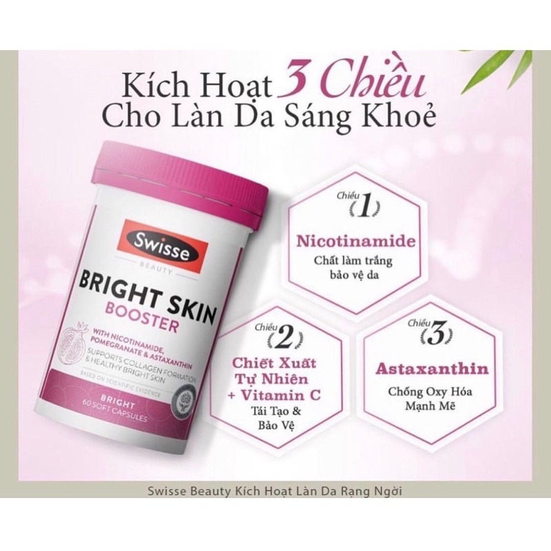 𝐕𝐢𝐞̂𝐧 𝐔𝐨̂́𝐧𝐠 𝐓𝐫𝐚̆́𝐧𝐠 𝐃𝐚 - 𝐒𝐰𝐢𝐬𝐬e 𝐁𝐫𝐢𝐠𝐡𝐭 𝐒𝐤𝐢𝐧 - 𝟔𝟎 𝐂𝐚𝐩𝐬𝐮𝐥𝐞𝐬