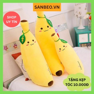 Thú gấu nhồi bông, Gối Ôm Hình Quả Chuối size 25cm, 45cm, 55cm, Siêu Dễ Thương Mềm Êm Mịn - SANBEO.VN