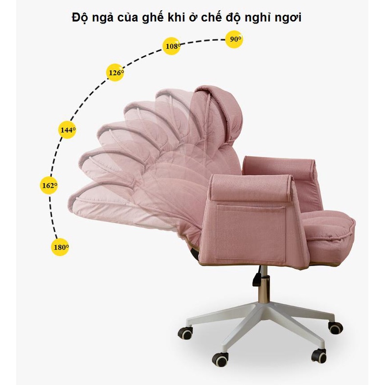 Ghế Văn Phòng cao cấp mẫu mới siêu tiện ích, Thiết kế đẹp và cực kì hợp lí với chế độ ngả lớn khi nghỉ ngơi, thư giãn