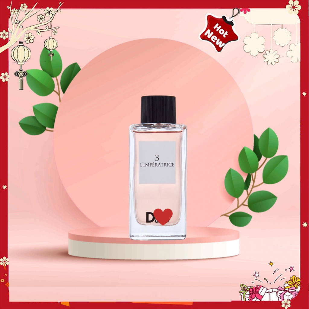 Nước Hoa Nữ 𝘿𝙂 3 𝙇'𝙞𝙢𝙥𝙚𝙧𝙖𝙩𝙧𝙞𝙘𝙚_Hương Thơm Đánh Bay Mùa Hè Oi Bức