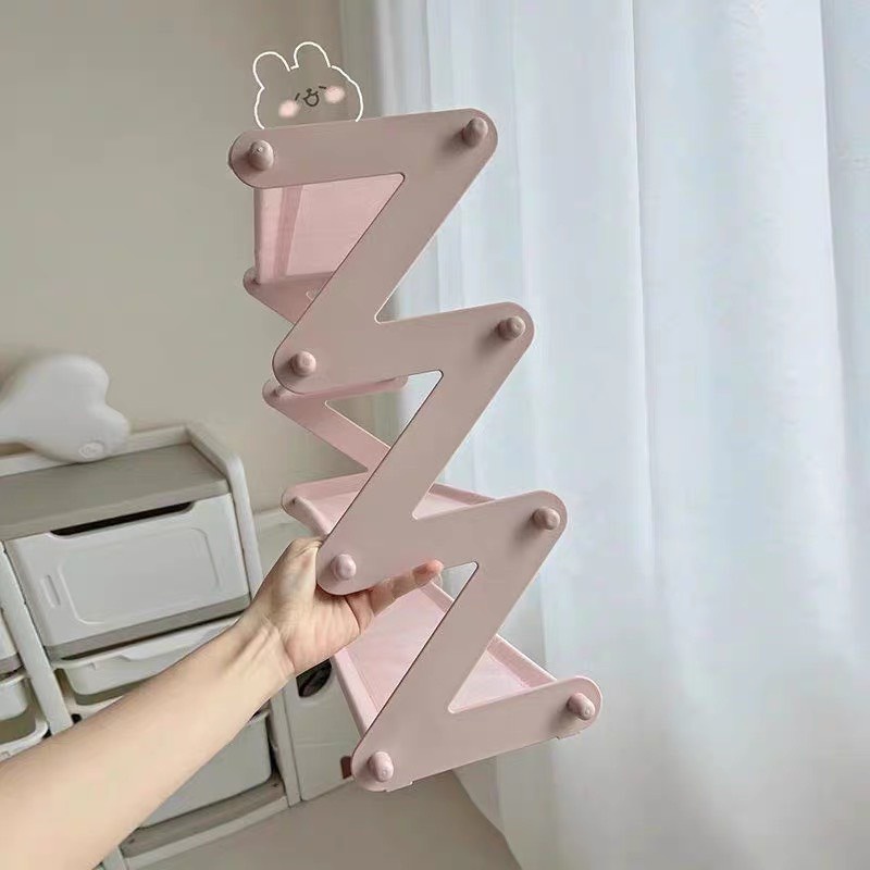 Kệ Giày Dép Zic Zac 4 Tầng Màu Hồng Tiện Dụng Đa Năng decor Nhà Cửa