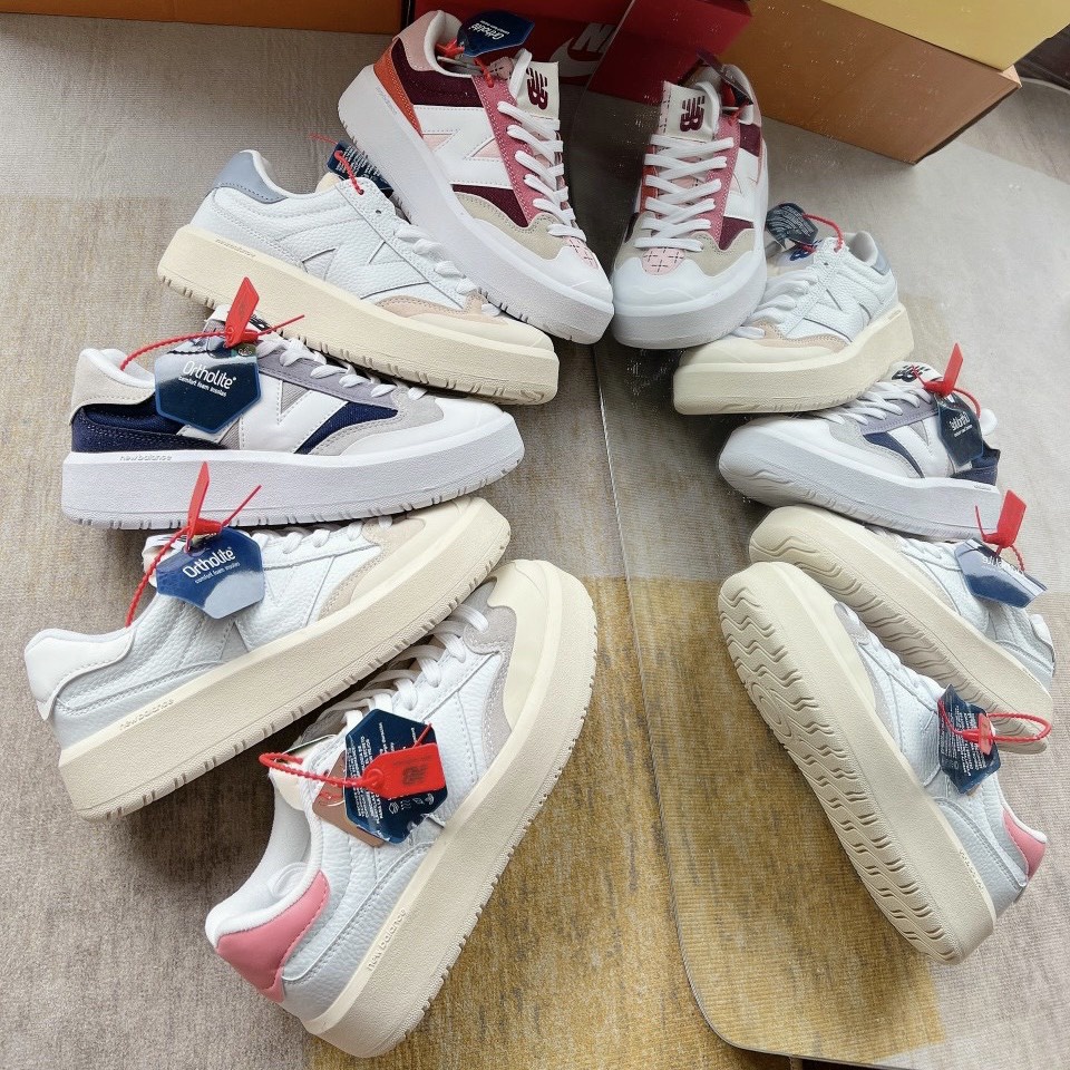 giày newbalance 302 đế cao trắng xám, giày NB 302 trắng gót màu cao cấp