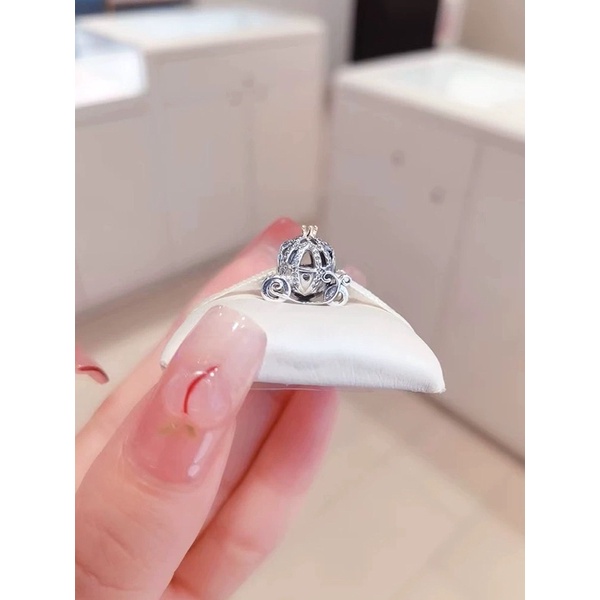 CHARM PAN ALE CÔ  XE CỔ ĐIỂN BẠC S925 THUẦN KHIẾT HÀNG CAO CẤP
