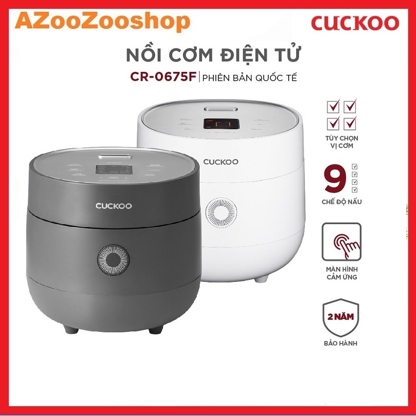 Nồi Cơm Điện Tử CUCKOO CR-0675F Phiên Bản Quốc Tế 1,08 Lít - Hàng Chính Hãng