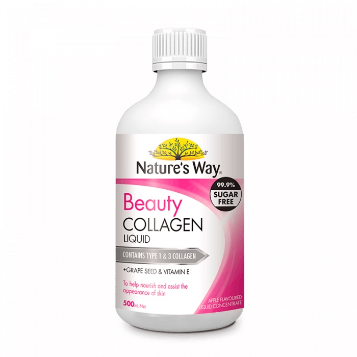 Collagen nước nature’s way beauty collagen liquid 500ml chống lão hóa, sáng hồng giảm nhăn da
