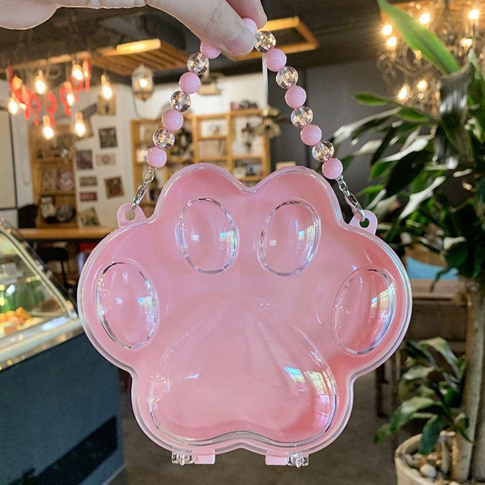 Hộp Đựng Trang Sức Hình Dấu Chân Mèo / Chân Mèo Xinh Xắn Cho Bé Gái