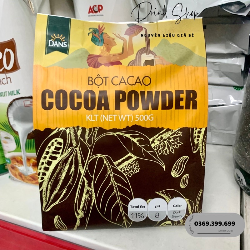 Bột Cacao Dans - Gói 500gr