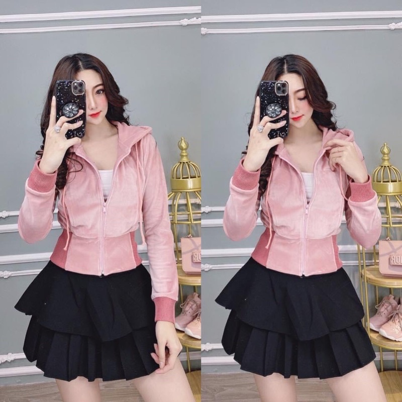 Áo khoác nhung về hàng đủ màu xinh quá ạ!