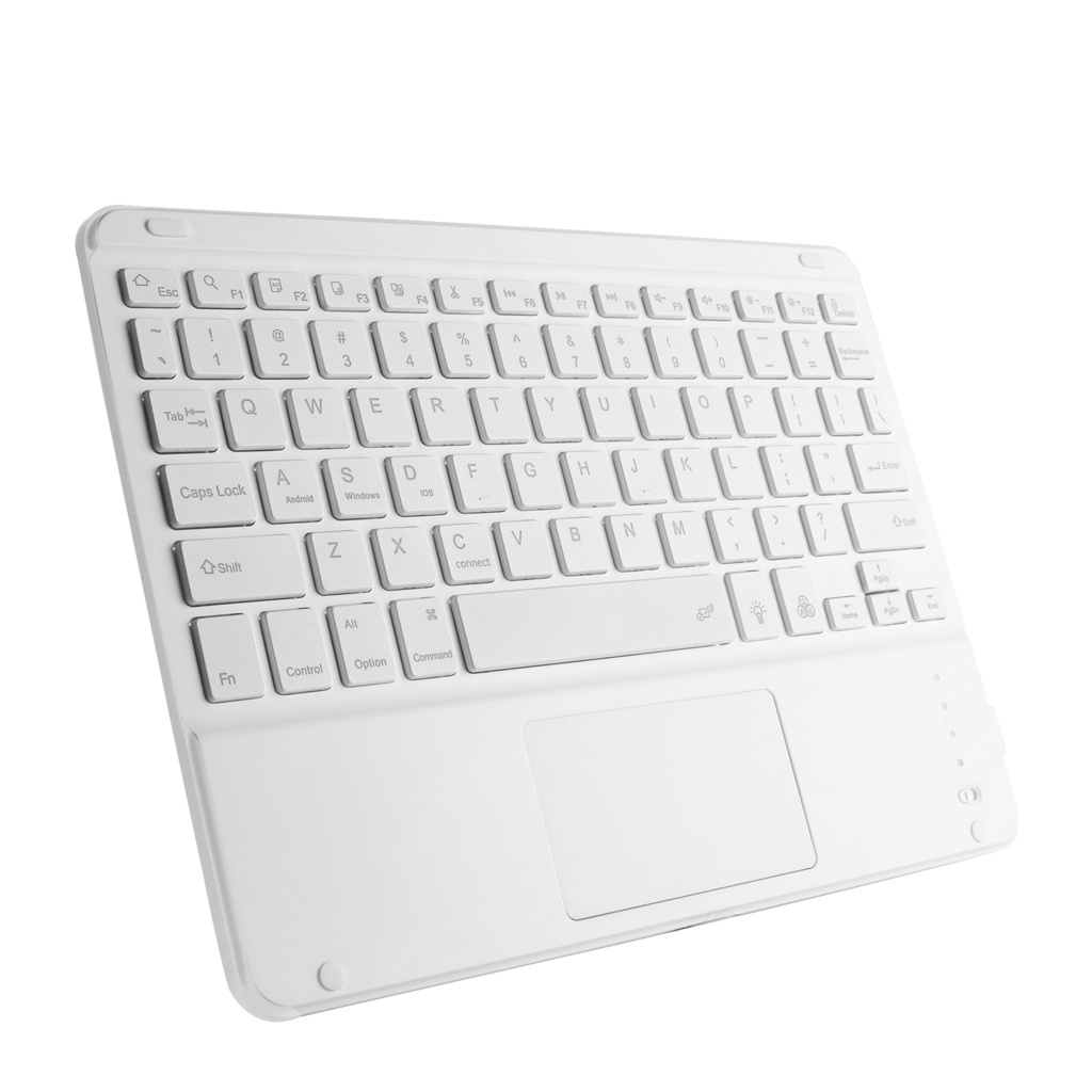 Bàn Phím bluetooth Không Dây 10 inch Siêu Mỏng Có Đèn Nền 7 Màu Có Thể Sạc Lại Cho ipad android windows
