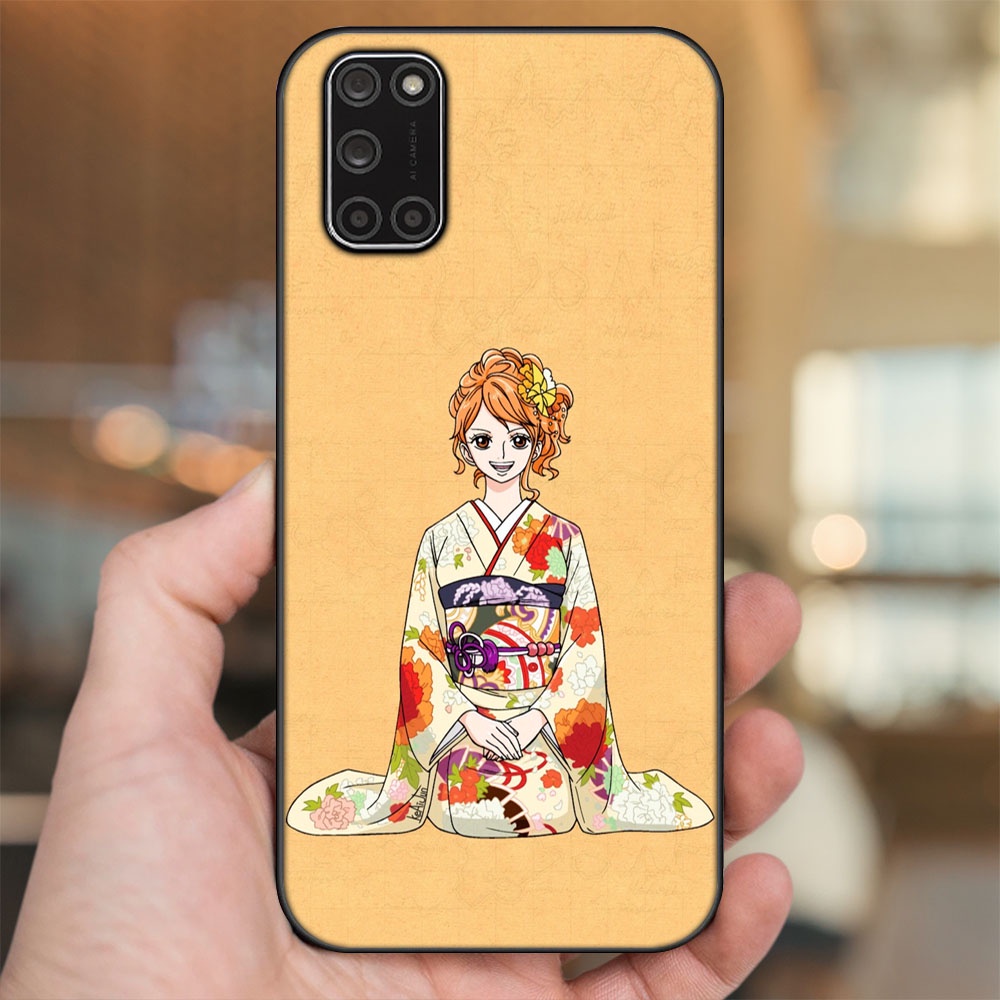 Ốp lưng Oppo A52, A92 viền đen in hình Nami One Piece Đảo Hải Tặc