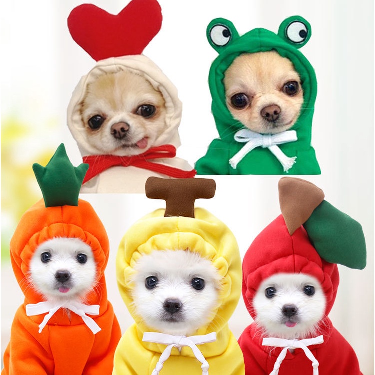 Áo sweater Thu Đông Kích Thước Nhỏ Và Vừa Hình Trái Chuối Cho Thú Cưng