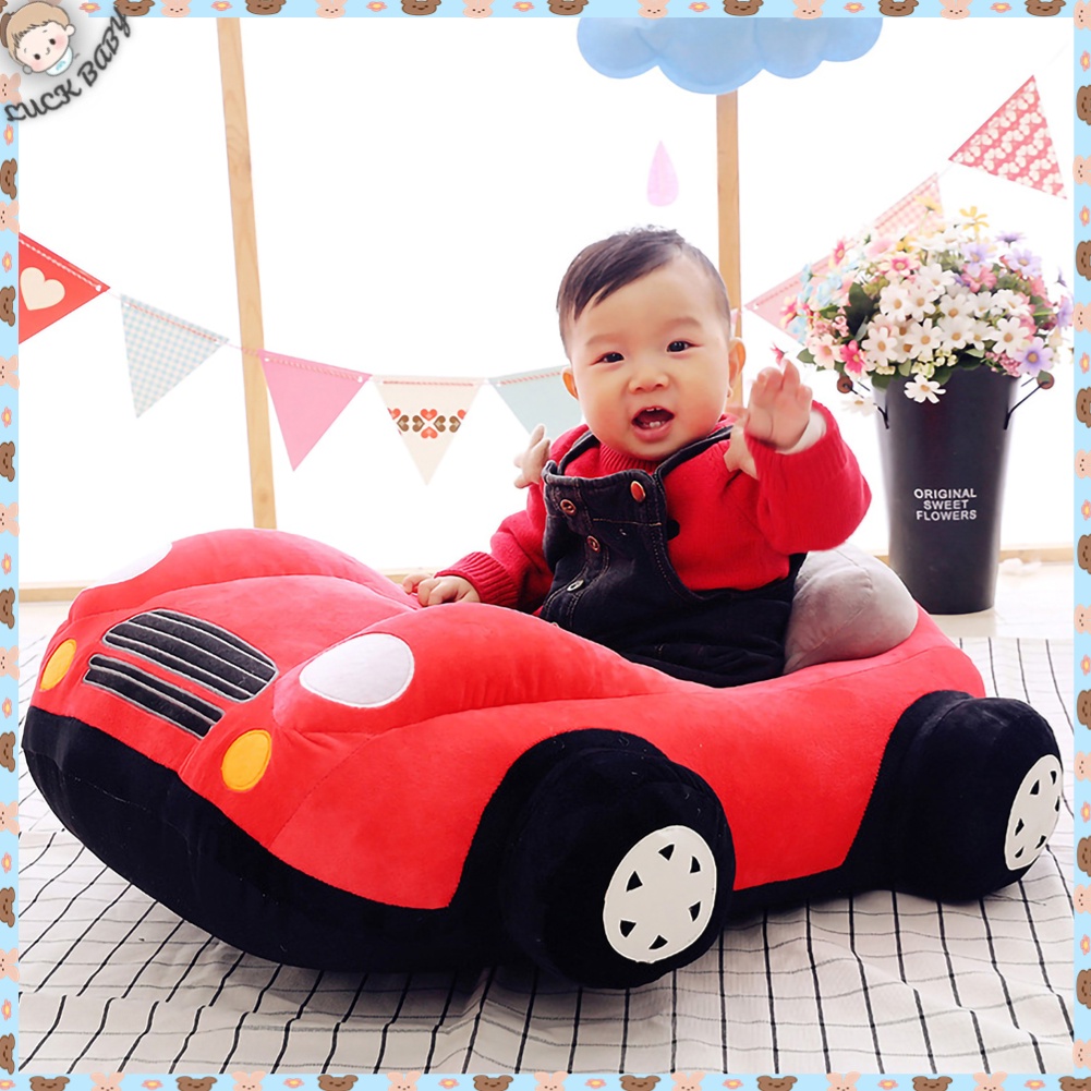 Ghế tập ngồi bằng bông hình xe hơi cho bé - an toàn mềm mại đầy màu sắc LUCKYBABY