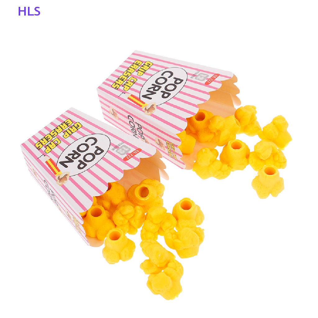 1 Bộ Gôm Tẩy Hình Bắp Rang Bơ Hoạt Hình Đáng Yêu