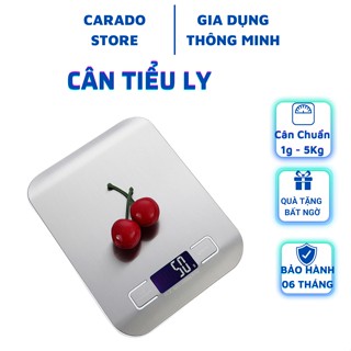 Cân Tiểu Li Điện Tử Nhà Bếp 5Kg-1g  Sạc Pin Cân Tiểu Ly Làm Bánh, Cân Yến Độ Chính Xác Cao Chống Nước Hiệu Quả