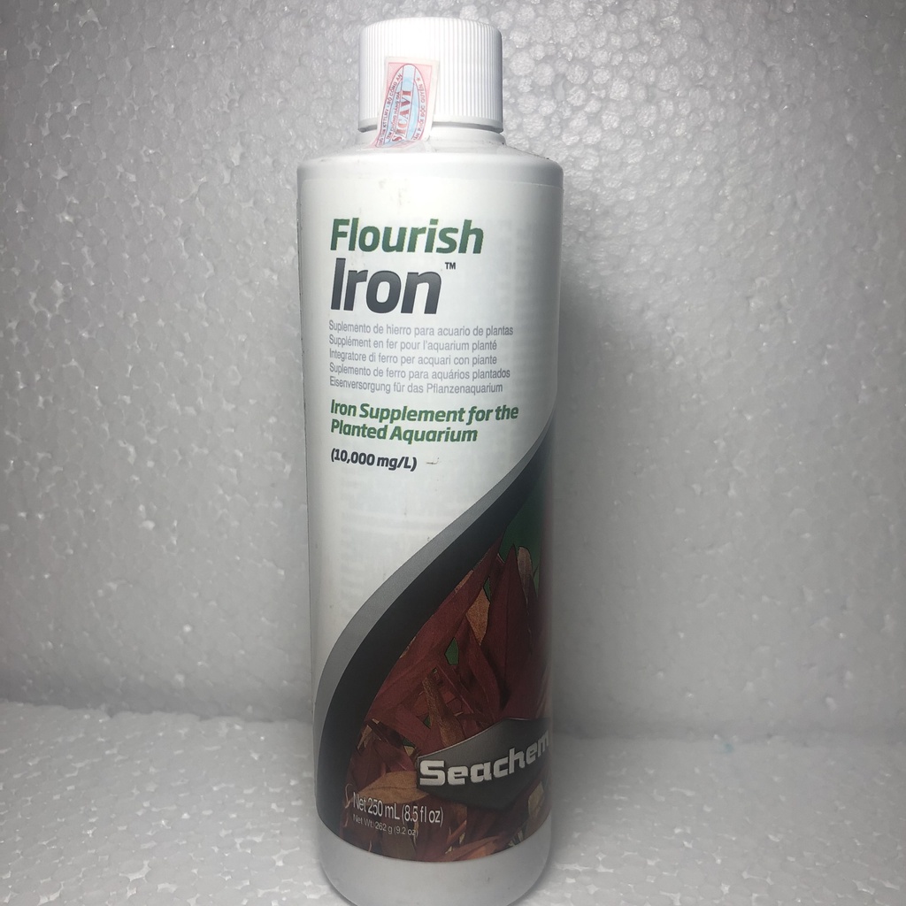 [TEM SICAVI] Seachem Iron 250ml | Phân Nước Bổ Sung Sắt - Kích Đỏ Cho Cây Thuỷ Sinh