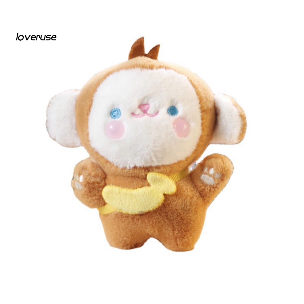 Móc Khóa Hình Chú Khỉ Nhồi Bông Siêu Nhẹ Dễ Thương 11cm