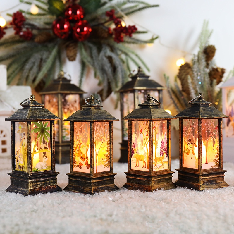 [HCM] Đèn Led để bàn - Đèn trang trí Giáng sinh/Noel siêu xinh hàng cao cấp có hình dày dặn bên trong tặng kèm pin