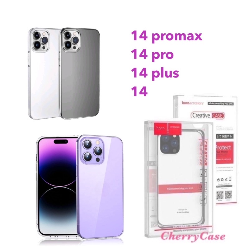 + + Ốp Lưng Mềm Trong Suốt Cho iPhone 14 Pro max / 14 Pro / 14 / 14 plus: HOCO Ultra slim Special + 