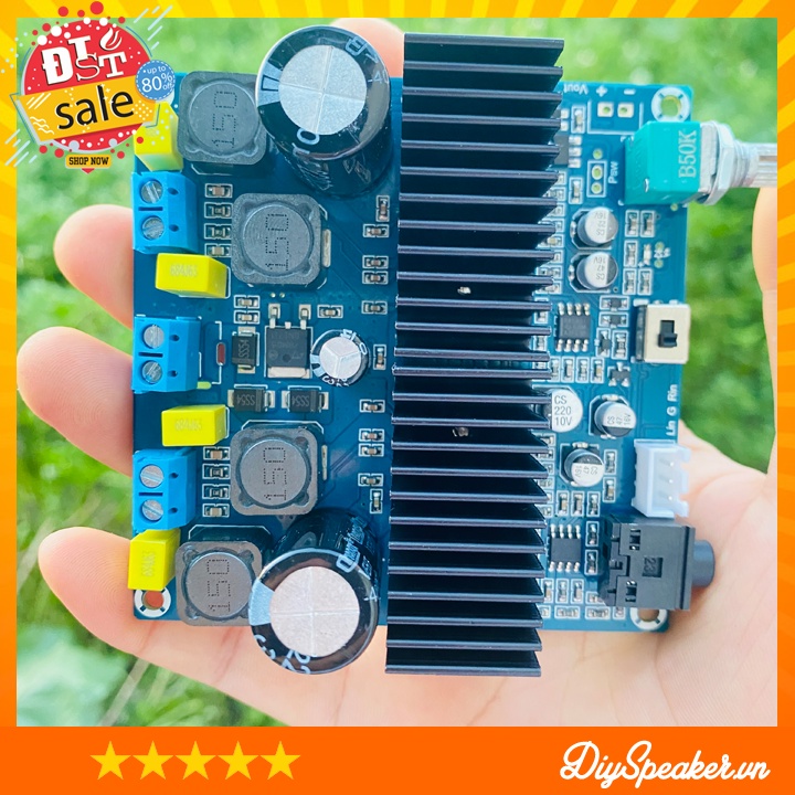 Mạch GEMAUDIO khuếch đại âm thanh 2.0 TPA3116 100W * 2 và 50W*2  từ DiySpeaker