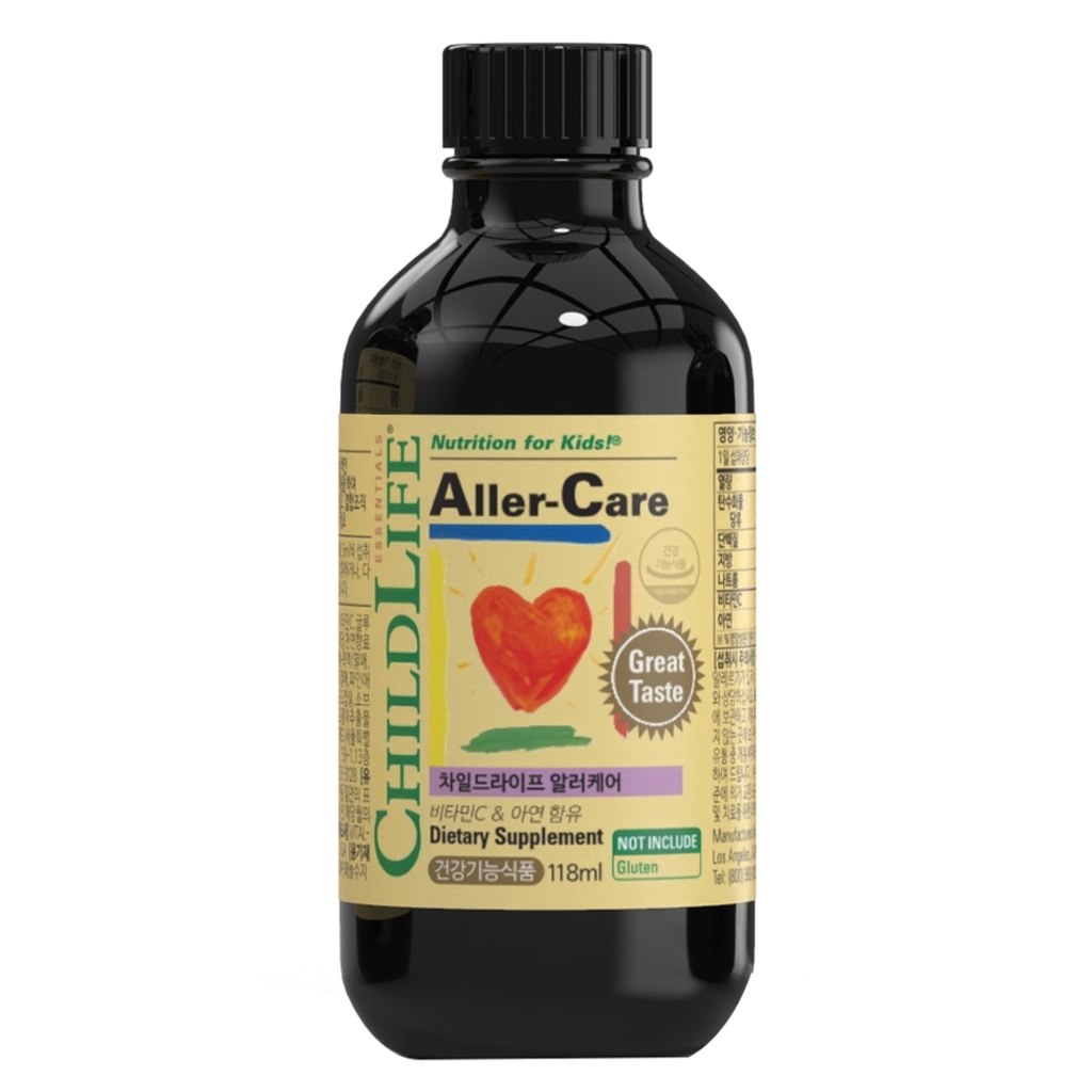 Siro ChildLife Aller Care bổ sung kẽm, vitamin C cho bé