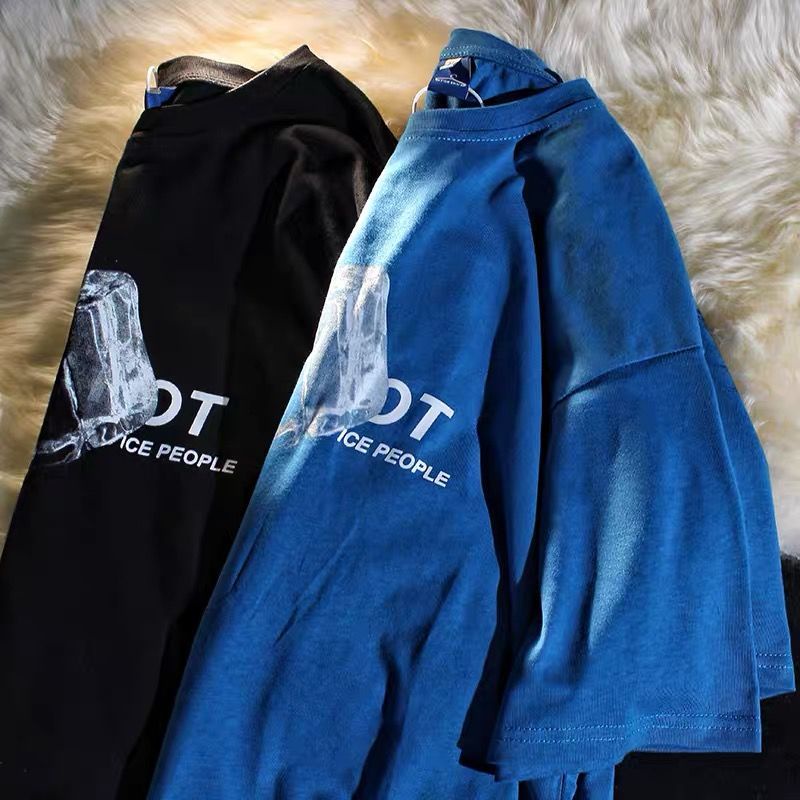 NRVP Áo Thun Unisex Mùa Hè Dáng Suông Tay Cộc Phong Cách Hàn Quốc Cho Nam Nữ