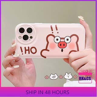 Ốp lưng iphone Ốp Điện Thoại Hình Heo Hoạt Hình Cho iphone6 / 6splus / 7 / 7plus / 8 / 8plus / x / xs / 11 / 12 / 13 / 14 / pro / max / plus / promax-QD