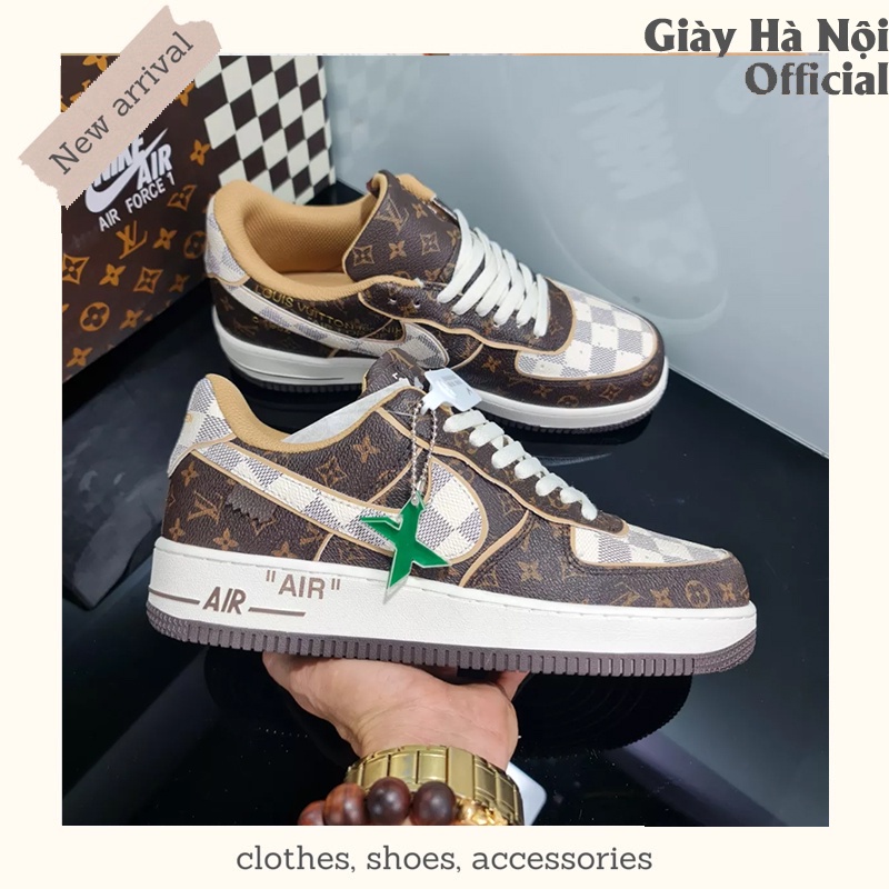 Giày Nike_LV AF1, Giày Air Force 1 LV Louis Vuitton Thể Thao Hàng Cao Cấp