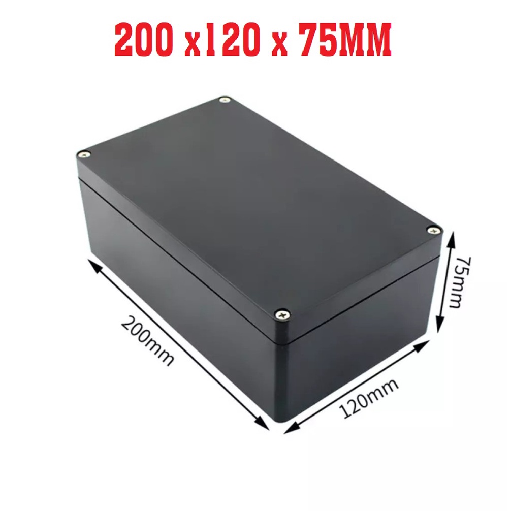 Hộp Nhựa ABS 200x120x75MM (2 màu đen trắng) chất lượng cao