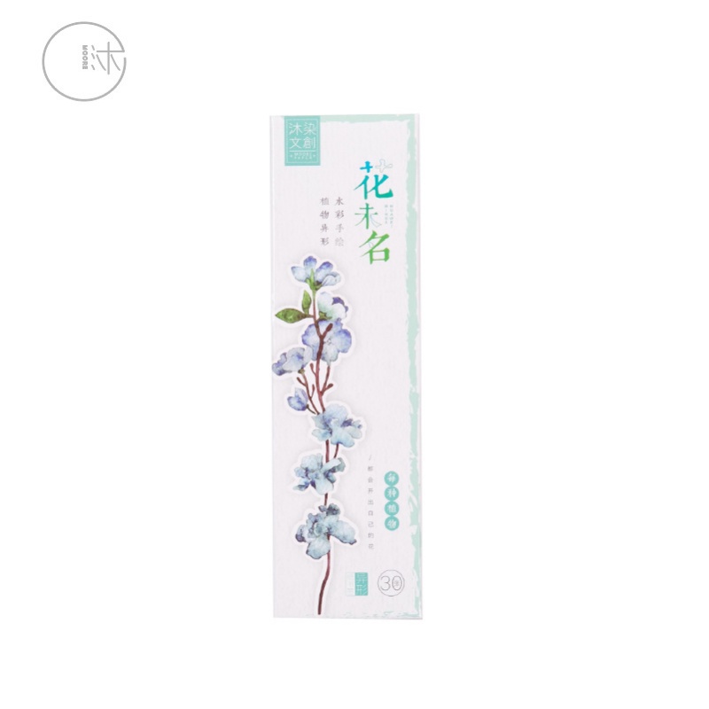 Set 30 Bookmark Hình Hoa Vẽ Tay Sáng Tạo